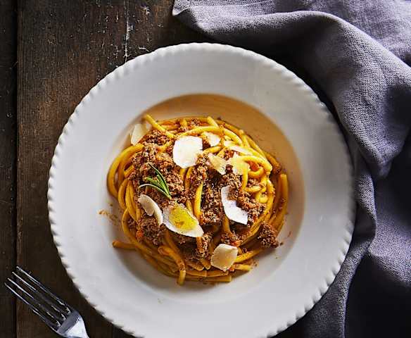 Bigoli con ragù di anatra