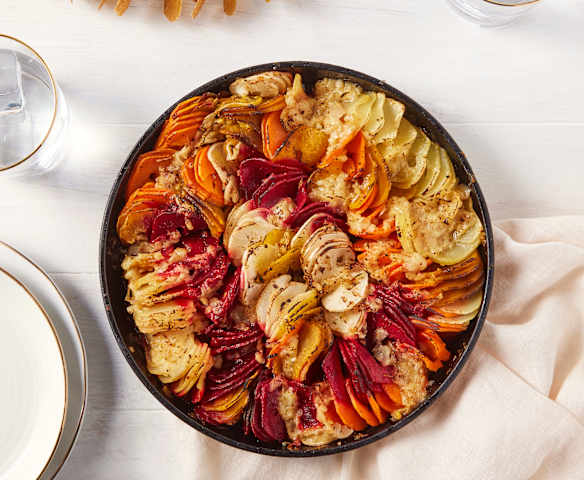 Spiralized Roasted Root Vegetables