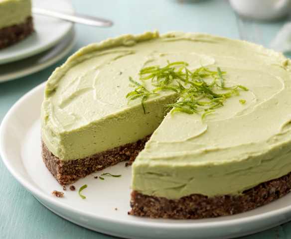 Avocado Lime Cheesecake (No Added Sugar)