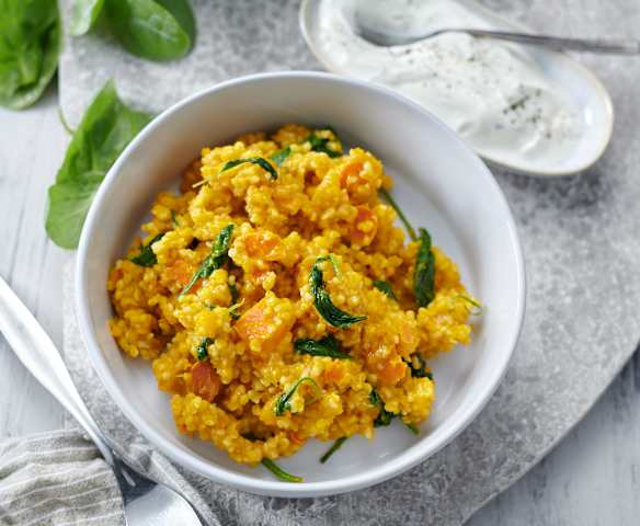 One-Pot-Bulgur mit Kürbis One-Pot-Bulgur mit Kürbis