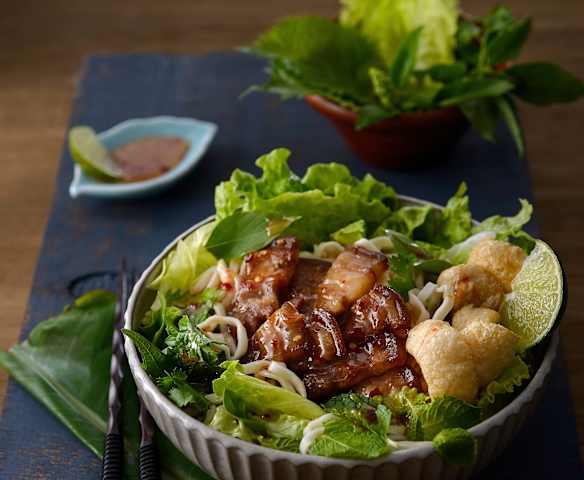 豬肉生菜乾撈麵(高樓麵)