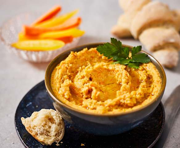 Crema spalmabile di carote e ceci Crema spalmabile di carote e ceci