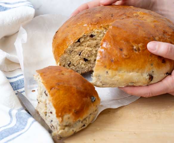 Cramique, brioche du Nord aux raisin secs