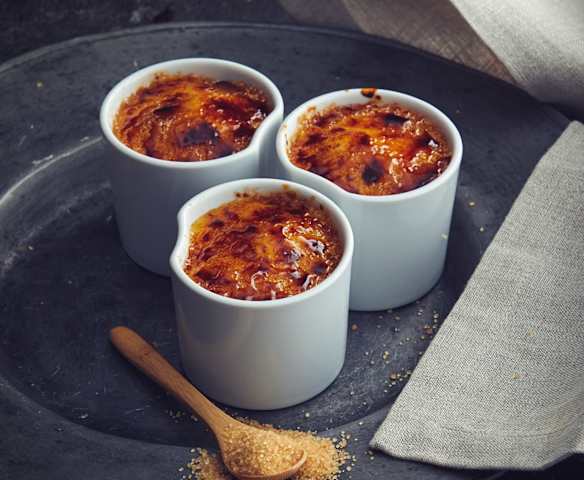 Creme brulé al cioccolato bianco e limone