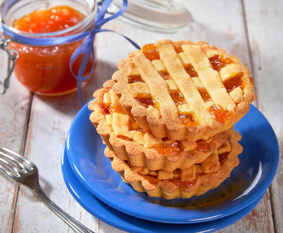 Crostatine alla confettura di albicocche (senza glutine)