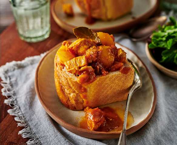 Bunny Chow (Curry im Brot)