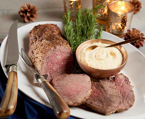 Beef Tenderloin with Parmesan Horseradish Sauce Beef Tenderloin with Parmesan Horseradish Sauce