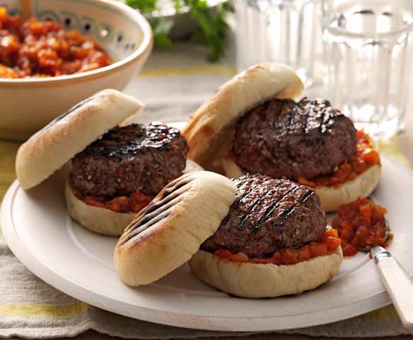 Roosterkoek (Barbecue Bread) with Boerewors Burgers