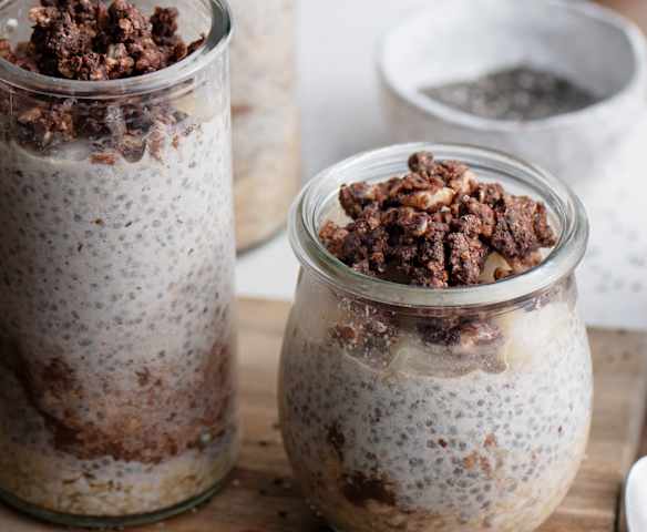 Schokoladen-Birnen Overnight Oats Schokoladen-Birnen Overnight Oats