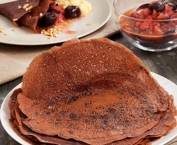 Pastella per crêpes al cacao