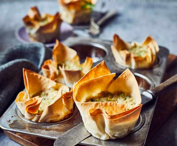 Herzhafte Filoteig-Muffins