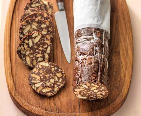 Salchichón de chocolate