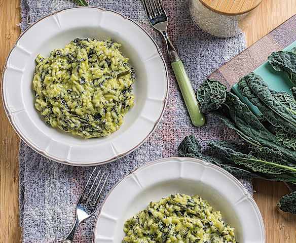 Risotto cavolo nero e Castelmagno