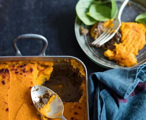 Parmentier de bœuf et purée de carottes