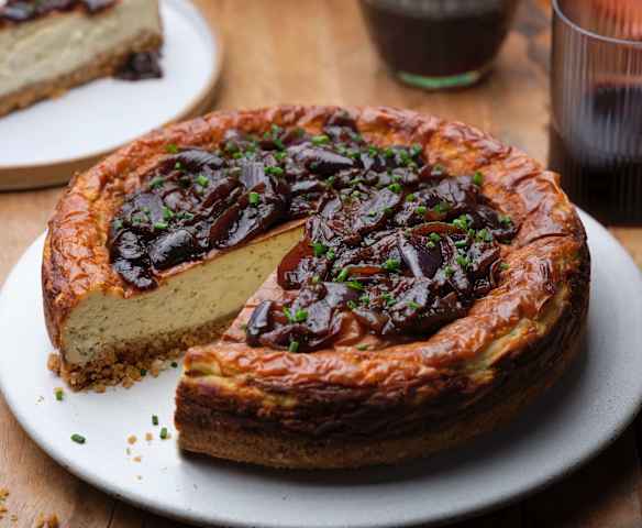 Savoury Cheesecake with Caramelised Onions