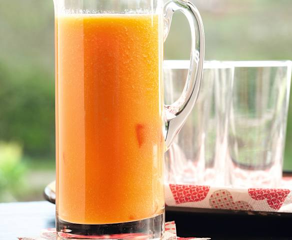 Zumo de papaya y naranja