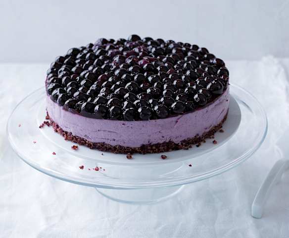 Cheesecake de arándanos azules