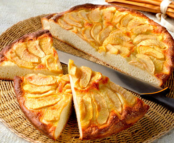 Focaccia sucrée à la pomme