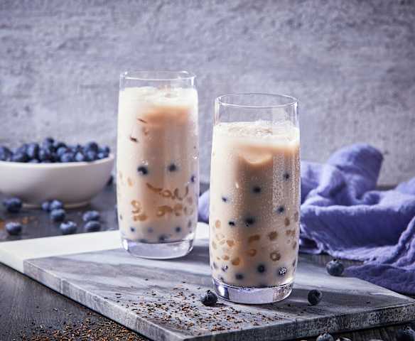 Blueberry Iced Latte