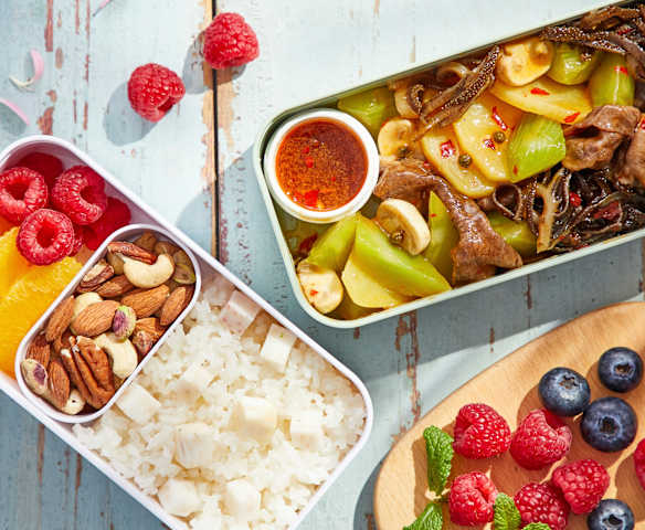 冒菜芋头饭便当