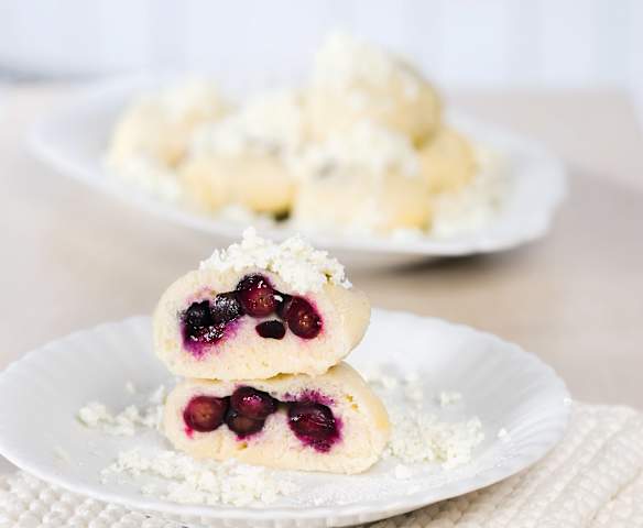 Borůvkové knedlíky