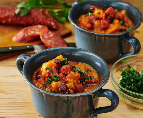 Süßkartoffel-Chorizo-Eintopf