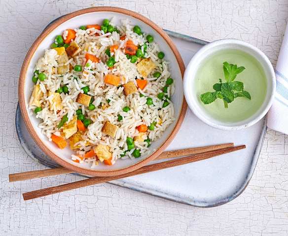Riz cantonais au tofu