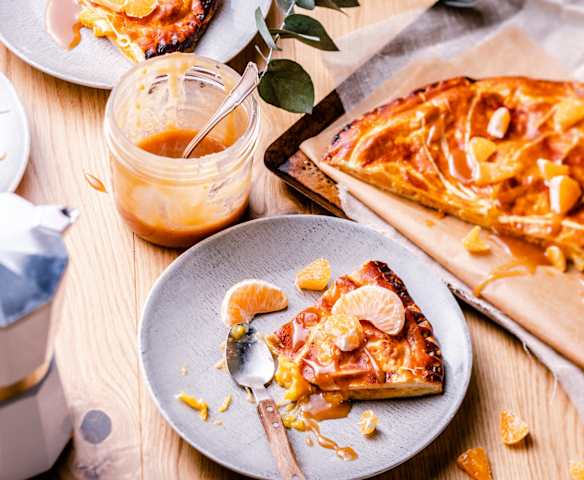 Galette des rois caramel et clémentine