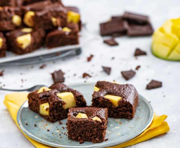 Owsiane brownie z mango