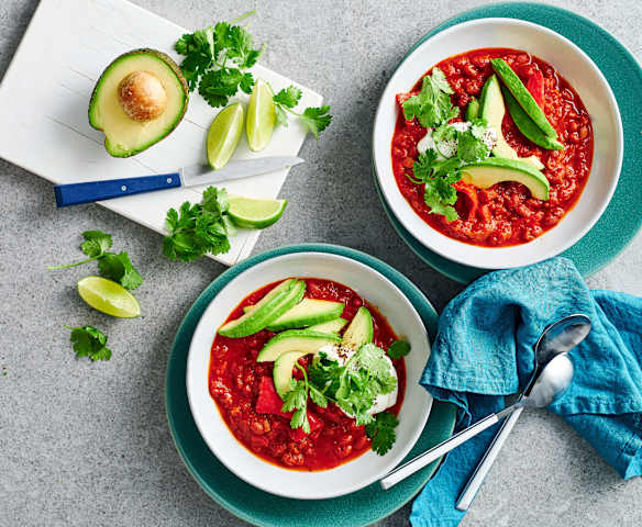 Smoky bean and tomato bowl (Diabetes, TM6)