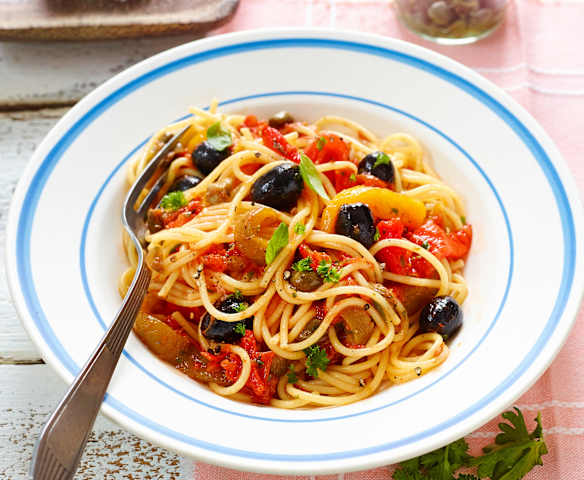 Spaghettini mit Paprika