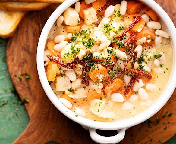 Batch cooking: Guiso de judías blancas con hortalizas