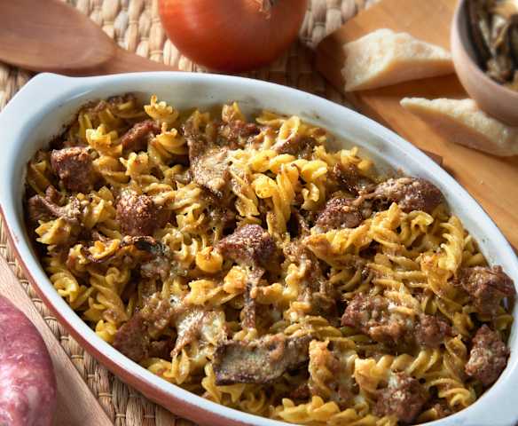 Pasta al forno alla boscaiola (senza glutine)