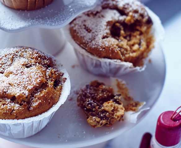 Saftige Pflaumenmuffins