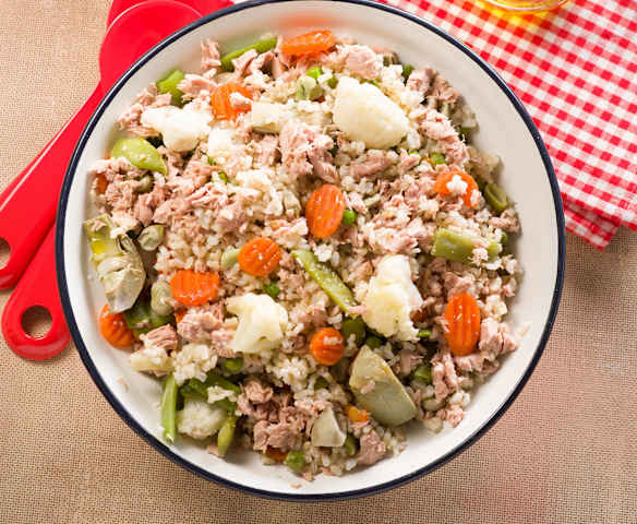 Ensalada de arroz integral