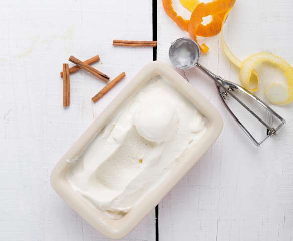 Gelado de leite merengado