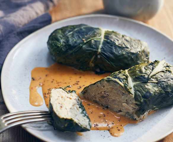 Vegetarische Mangoldrouladen
