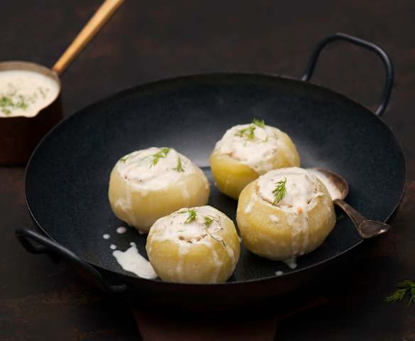 Kalarepy faszerowane mięsem z indyka