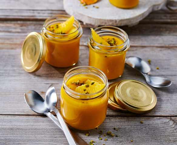 Kürbis-Kokos-Grießpudding