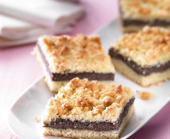 Mohnkuchen mit Streuseln