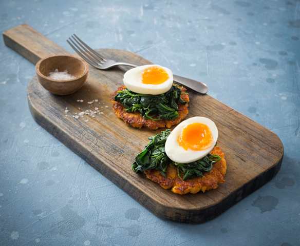 Florentine potato cakes