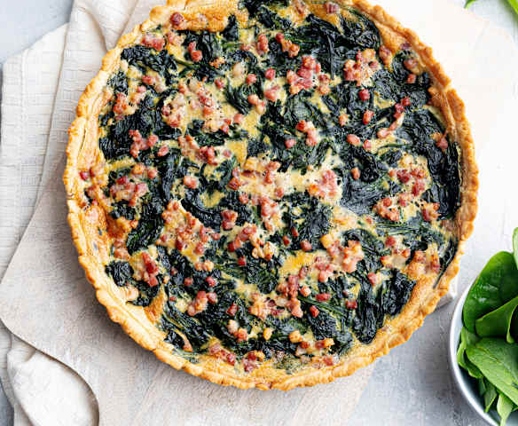 Quiche di spinaci e speck Quiche di spinaci e speck