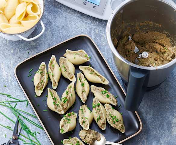 Conchiglioni farcis aux champignons