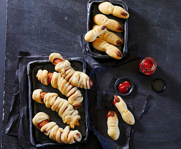 Halloween Mumien und Finger