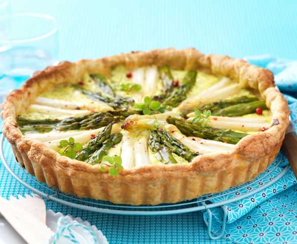 Tarte asperge-ricotta