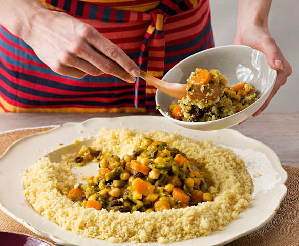 Cuscús especiado de verduras