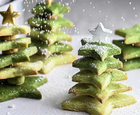 Arbre de Noël en biscuits