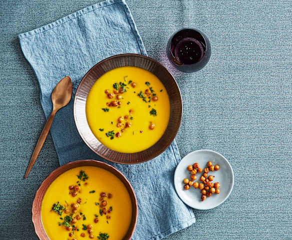 Möhren-Kichererbsen-Suppe Möhren-Kichererbsen-Suppe