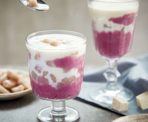 厚芋泥芋圆芋头牛乳