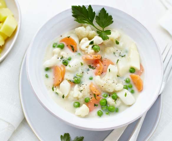 Leipziger Allerlei mit Kartoffeln